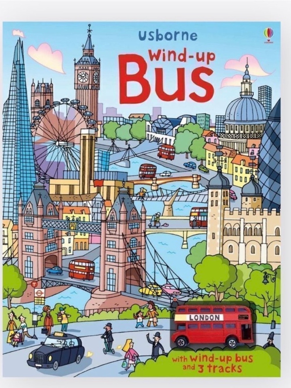 Usborne Wind-up Bus - Red Kids Book
